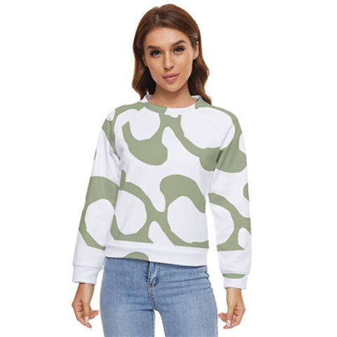 Abstract Pattern Green Swirl T- Shirt Abstract Pattern Green Swirl T- Shirt Women s Long Sleeve Raglan Tee by maxcute