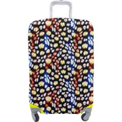 Colorful Leopard Luggage Cover (large) by DinkovaArt