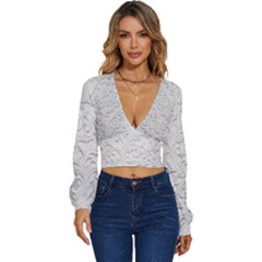 Adobestock Preview Long Sleeve Deep-v Velour Top by artworkshop