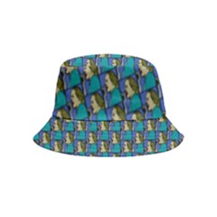 Evita Pop Art Style Graphic Motif Pattern Bucket Hat (kids) by dflcprintsclothing