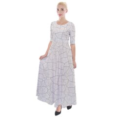 Pattern Abstrakwallpaper Half Sleeves Maxi Dress by artworkshop