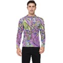 Abstract intarsio Men s Long Sleeve Rash Guard View1