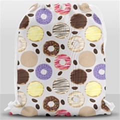 Donuts! Drawstring Bag (large) by fructosebat