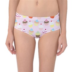 Cupcakes! Mid-waist Bikini Bottoms by fructosebat