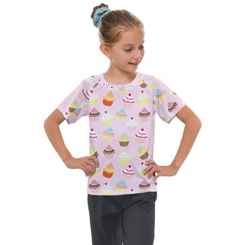 Cupcakes! Kids  Mesh Piece Tee by fructosebat