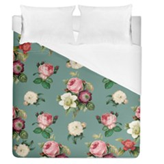 Victorian Floral Duvet Cover (queen Size) by fructosebat