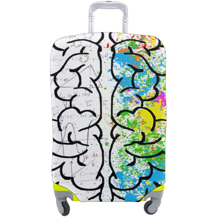 Brain-mind-psychology-idea-drawing Luggage Cover (Large)