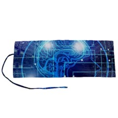 Artificial Intelligence Brain Think Art Roll Up Canvas Pencil Holder (s) by Jancukart