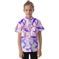 Abstract T- Shirt Entangled In Chaos T- Shirt Kids  Short Sleeve Shirt by maxcute