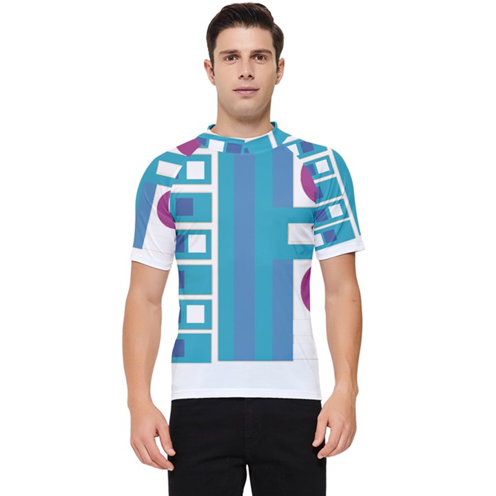 Abstract T- Shirt Model 27 T- Shirt Men s Short Sleeve Rash Guard