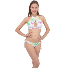 Bird Lover T- Shirtbird T- Shirt (26) Cross Front Halter Bikini Set by maxcute