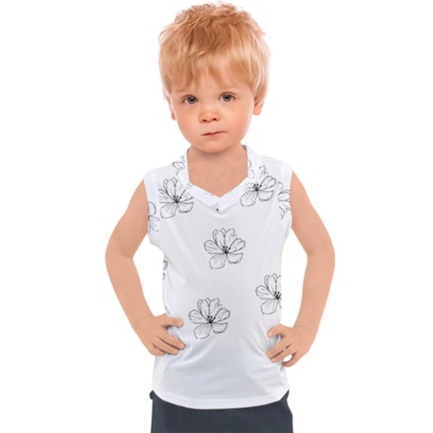 Black And White Pattern T- Shirt Black And White Pattern 11 Kids  Sport Tank Top by maxcute