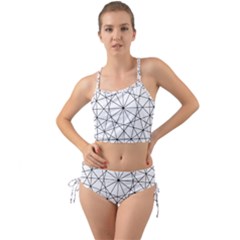 Black And White Pattern T- Shirt Black And White Pattern 8 Mini Tank Bikini Set by maxcute