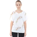 Boho Feather Pattern T- Shirt Boho Feather Pattern 8 V-Neck Dolman Drape Top View1