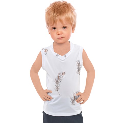 Boho Feather Pattern T- Shirt Boho Feather Pattern T- Shirt Kids  Sport Tank Top by maxcute