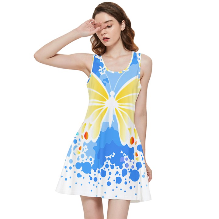 Butterfly Art T- Shirtbutterfly T- Shirt (3) Inside Out Racerback Dress