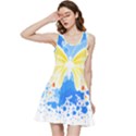 Butterfly Art T- Shirtbutterfly T- Shirt (3) Inside Out Racerback Dress View3