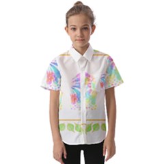 Butterfly Art T- Shirtbutterfly T- Shirt Kids  Short Sleeve Shirt by maxcute