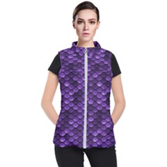 Purple Scales! Women s Puffer Vest by fructosebat