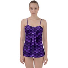 Purple Scales! Babydoll Tankini Set by fructosebat