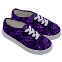 Purple Scales! Kids  Classic Low Top Sneakers View3