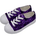 Purple Scales! Kids  Low Top Canvas Sneakers View2