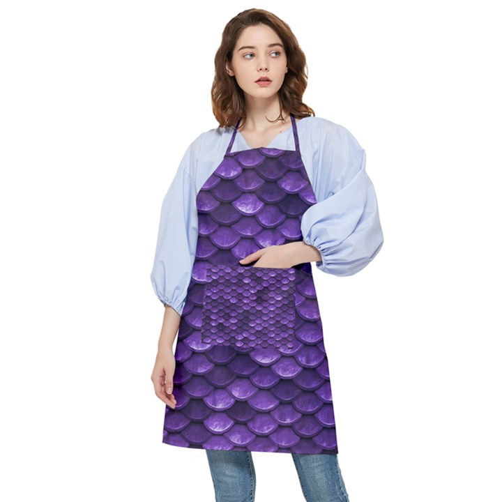 Purple Scales! Pocket Apron