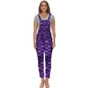 Purple Scales! Women s Pinafore Overalls Jumpsuit View1