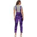 Purple Scales! Women s Pinafore Overalls Jumpsuit View4