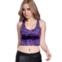 Purple Scales! Racer Back Crop Top View1