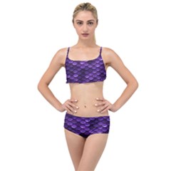 Purple Scales! Layered Top Bikini Set by fructosebat