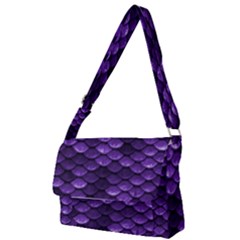 Purple Scales! Full Print Messenger Bag (s) by fructosebat