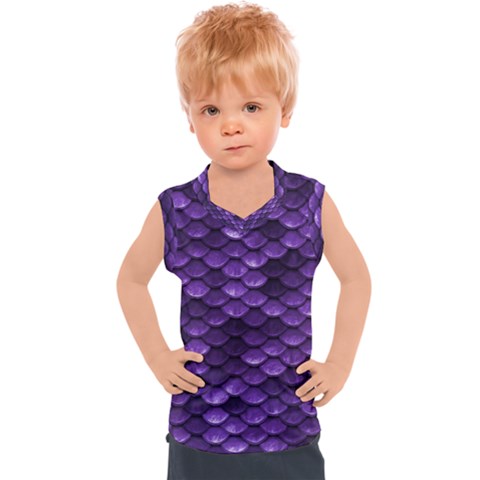 Purple Scales! Kids  Sport Tank Top by fructosebat