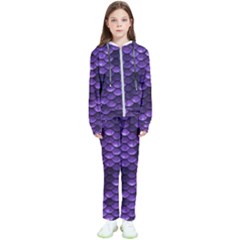 Purple Scales! Kids  Tracksuit by fructosebat