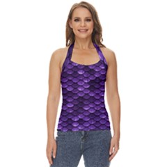 Purple Scales! Basic Halter Top by fructosebat