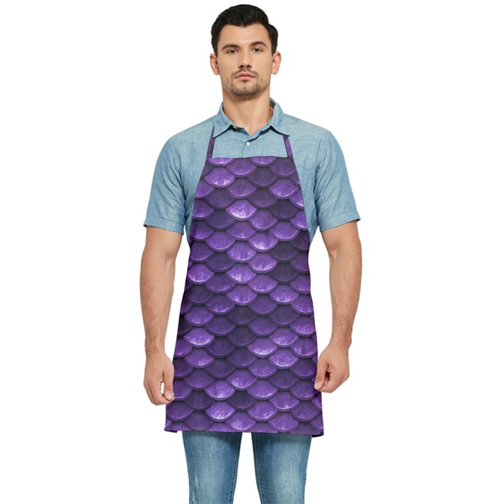 Purple Scales! Kitchen Apron