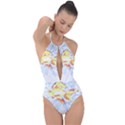 Fishing Lover T- Shirtfish T- Shirt (1) Plunge Cut Halter Swimsuit View1