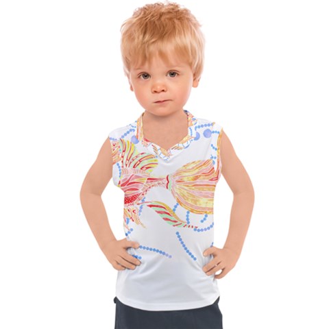 Fishing Lover T- Shirtfish T- Shirt (7) Kids  Sport Tank Top by maxcute