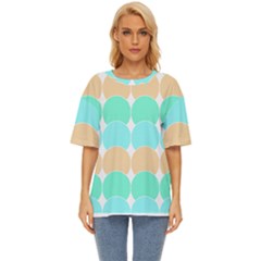 Geometric T- Shirtgeometric Pattern T- Shirt Oversized Basic Tee by maxcute