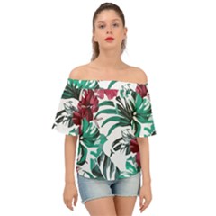 Hawaii T- Shirt Hawaii Branch Garden T- Shirt Off Shoulder Short Sleeve Top by maxcute