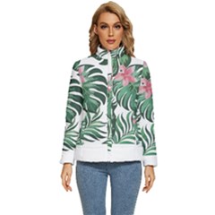 Hawaii T- Shirt Hawaii Coral Flower Fashion T- Shirt Women s Puffer Bubble Jacket Coat by maxcute