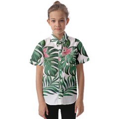 Hawaii T- Shirt Hawaii Leather Flower Garden T- Shirt Kids  Short Sleeve Shirt by maxcute