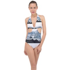 Iceberg T- Shirt Iceberg T- Shirt Halter Front Plunge Swimsuit by maxcute