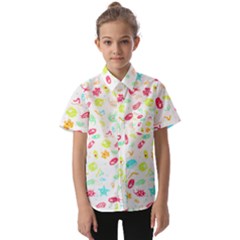 Mircobes T- Shirt Microbial Pattern T- Shirt Kids  Short Sleeve Shirt by maxcute