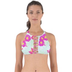 Primrose T- Shirt Pink Primula Primrose Flower Design T- Shirt Perfectly Cut Out Bikini Top by maxcute