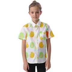 Seamless Pattern Fruits And Vegetables T- Shirt Seamless Pattern Fruits And Vegetables T- Shirt Kids  Short Sleeve Shirt by maxcute