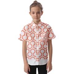 Shining Stephen King T- Shirt Geometric Pattern Looped Hexagons Kids  Short Sleeve Shirt by maxcute