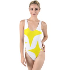 Stars T- Shirtstars T- Shirt High Leg Strappy Swimsuit by maxcute