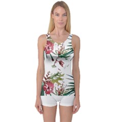 Tropical T- Shirt Tropical Charming Hissing T- Shirt One Piece Boyleg Swimsuit by maxcute