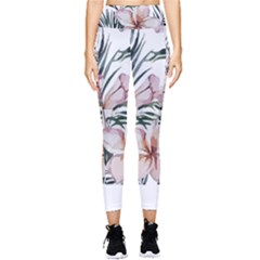 Tropical T- Shirt Tropical Delicate Bloom T- Shirt Pocket Leggings  by maxcute